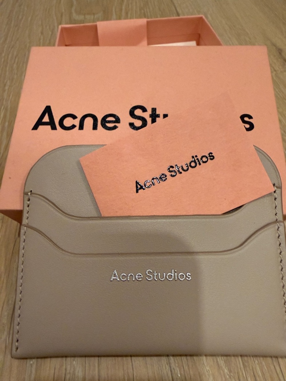 Acne Studios Beige/Tan Cardholder Wallet